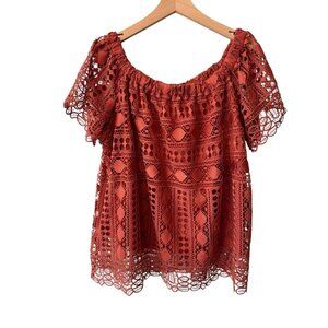 MAURICE CROCHETED TOP WOMENS SZ 2X